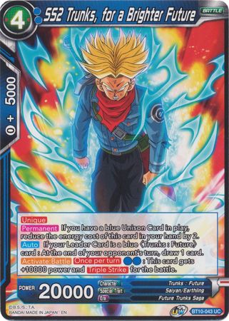 SS2 Trunks, for a Brighter Future (BT10-043) [Rise of the Unison Warrior 2nd Edition] | Good Games Adelaide SA