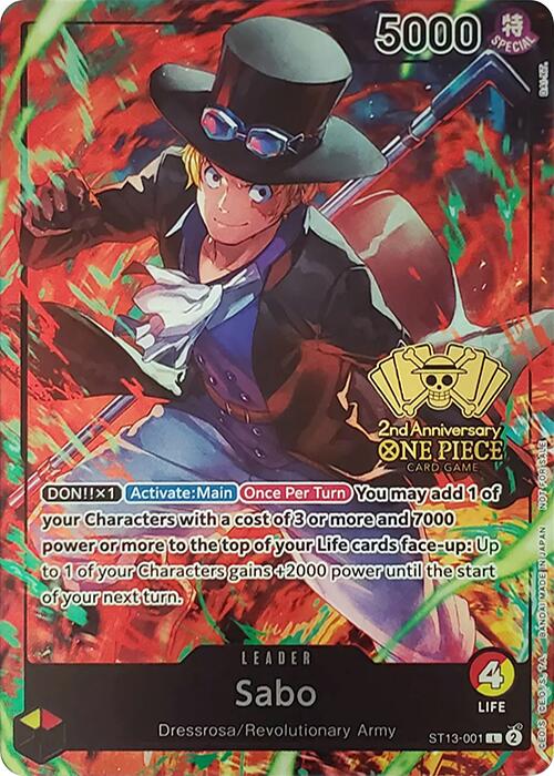 Sabo (2nd Anniversary Tournament) [One Piece Promotion Cards] | Good Games Adelaide SA