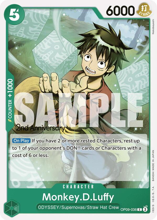 Monkey.D.Luffy [Emperors in the New World: 2nd Anniversary Tournament Cards] | Good Games Adelaide SA