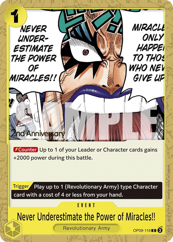 Never Underestimate the Power of Miracles!! [Emperors in the New World: 2nd Anniversary Tournament Cards] | Good Games Adelaide SA