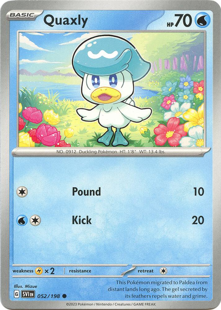 Quaxly 052/198 (SV01: Scarlet & Violet Base Set)  | Good Games Adelaide SA