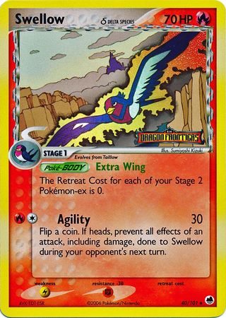 Swellow (40/101) (Delta Species) (Stamped) [EX: Dragon Frontiers] | Good Games Adelaide SA