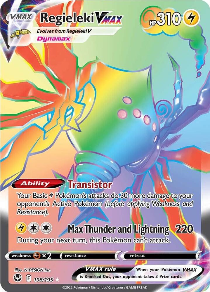 Regieleki VMAX Secret 198/195 (SWSH12: Silver Tempest)  - Holofoil | Good Games Adelaide SA