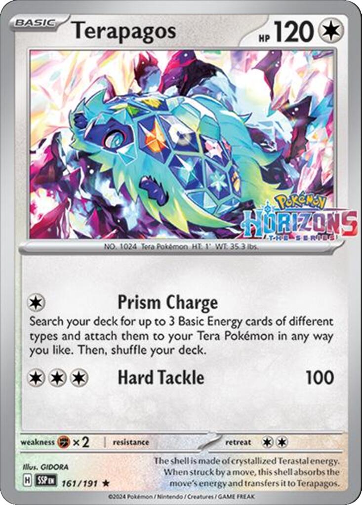 Terapagos (161/191) (Horizons Stamp) [Scarlet & Violet: Surging Sparks] | Good Games Adelaide SA