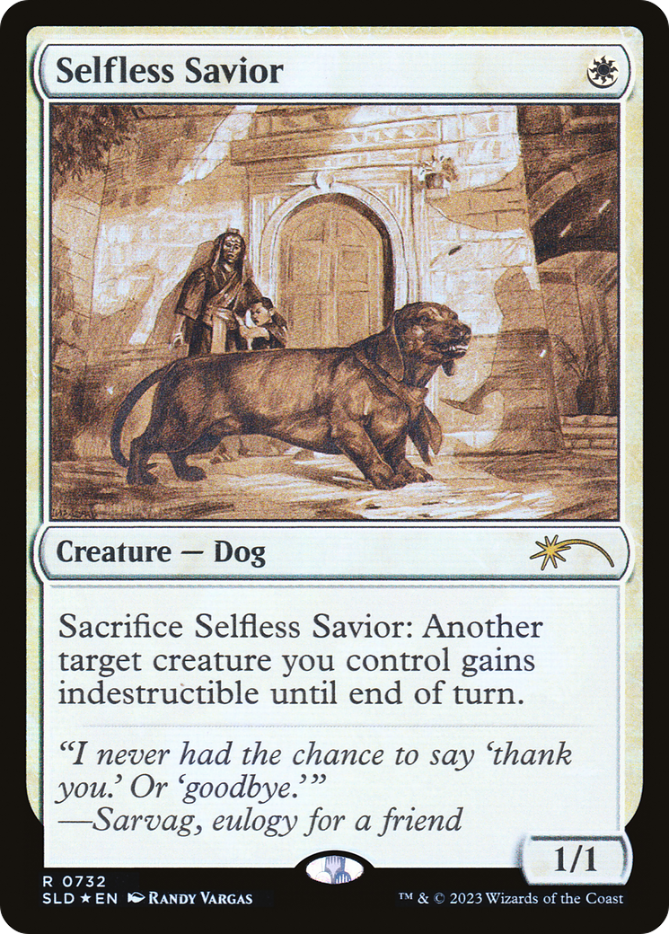 Selfless Savior (Sketch) [Secret Lair Drop Promos] | Good Games Adelaide SA