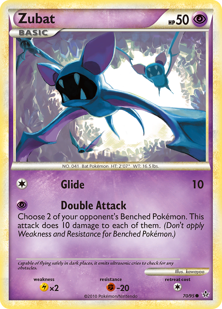 Zubat (70/95) [HeartGold & SoulSilver: Unleashed] | Good Games Adelaide SA