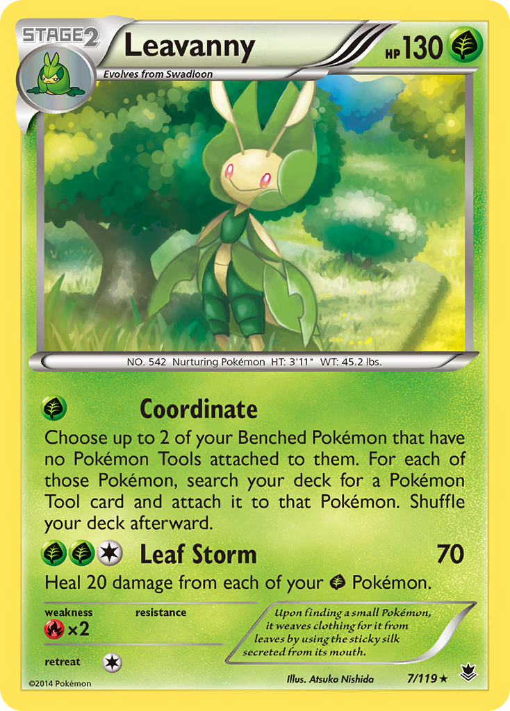 Leavanny (7/119) [XY: Phantom Forces] | Good Games Adelaide SA
