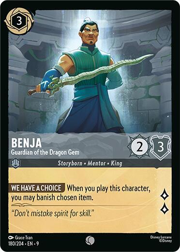 Benja Guardian of the Dragon Gem 180/204 (Fabled)  - Cold Foil | Good Games Adelaide SA