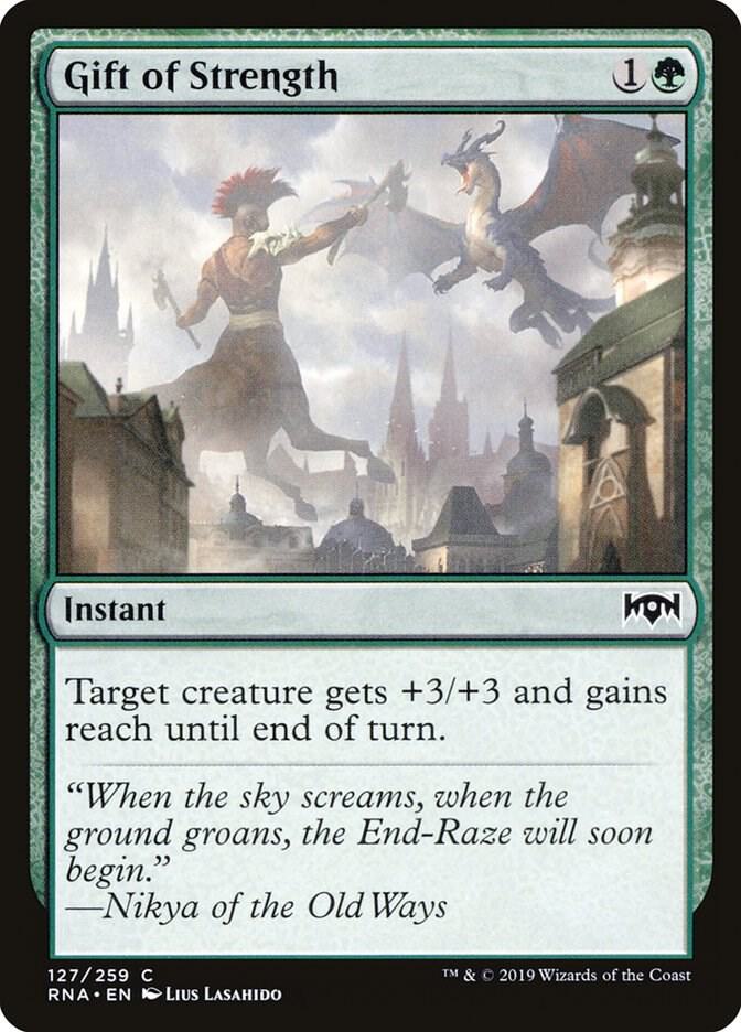 Gift of Strength 127 (Ravnica Allegiance)  - Foil | Good Games Adelaide SA