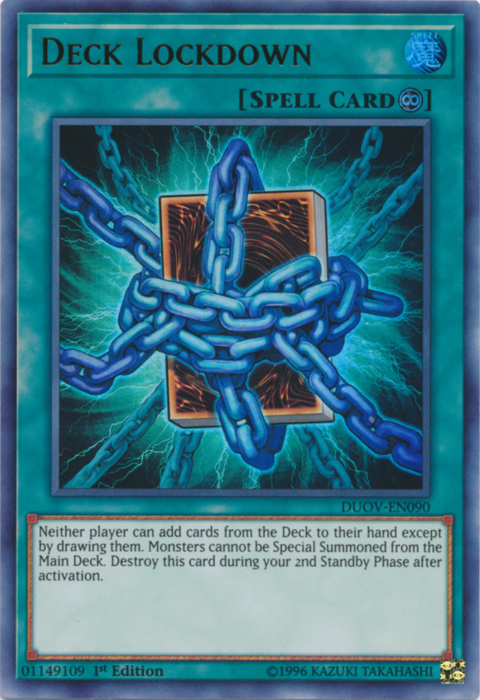 Deck Lockdown [DUOV-EN090] Ultra Rare | Good Games Adelaide SA