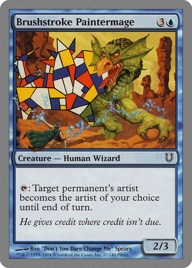 Brushstroke Paintermage 27 (Unhinged)  - Foil | Good Games Adelaide SA