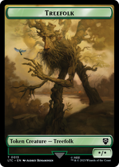 Beast // Treefolk Double Sided Token [The Lord of the Rings: Tales of Middle-Earth Commander Tokens] | Good Games Adelaide SA