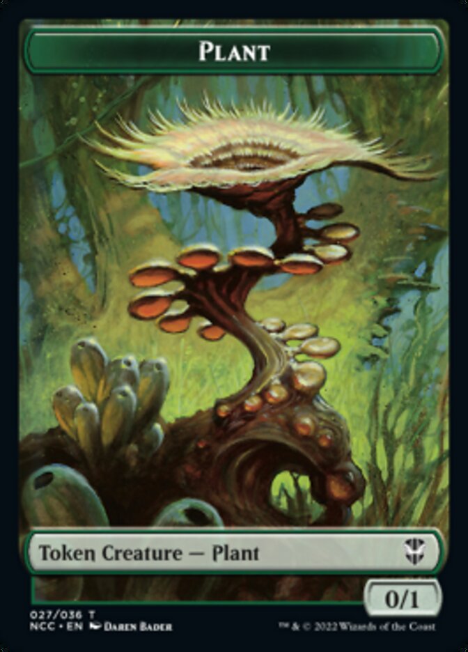 Plant // Treasure (015) Double-sided Token [Streets of New Capenna Commander Tokens] | Good Games Adelaide SA
