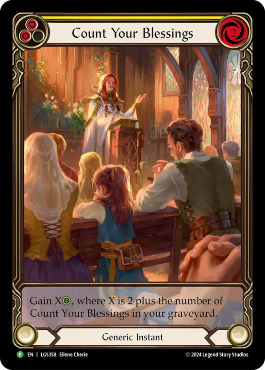 Count Your Blessings (Rainbow Foil) [LGS358] (Promo)  Rainbow Foil | Good Games Adelaide SA