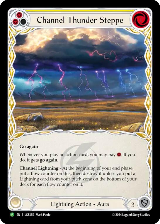 Channel Thunder Steppe (Cold Foil) [LGS365] (Promo)  Cold Foil | Good Games Adelaide SA