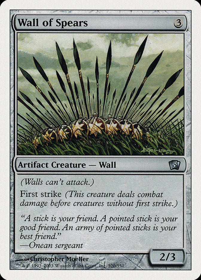 Wall of Spears 320 (8th Edition)  | Good Games Adelaide SA