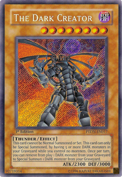 The Dark Creator [PTDN-EN017] Secret Rare | Good Games Adelaide SA