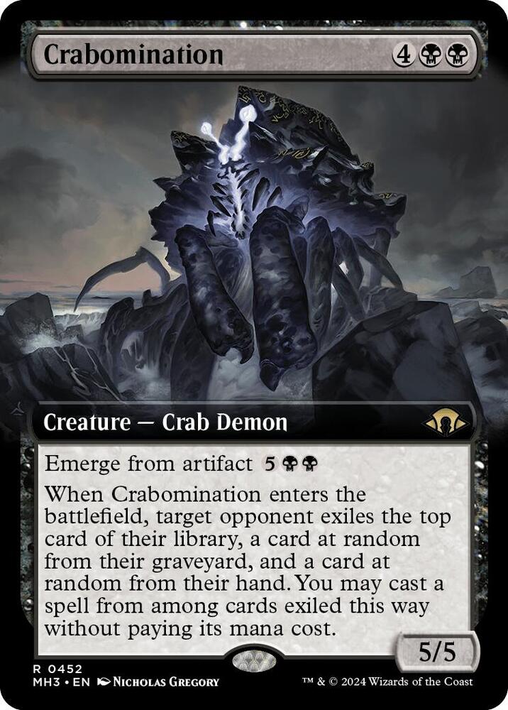 Crabomination 452/319 (Modern Horizons 3)  - Extended Art Foil | Good Games Adelaide SA