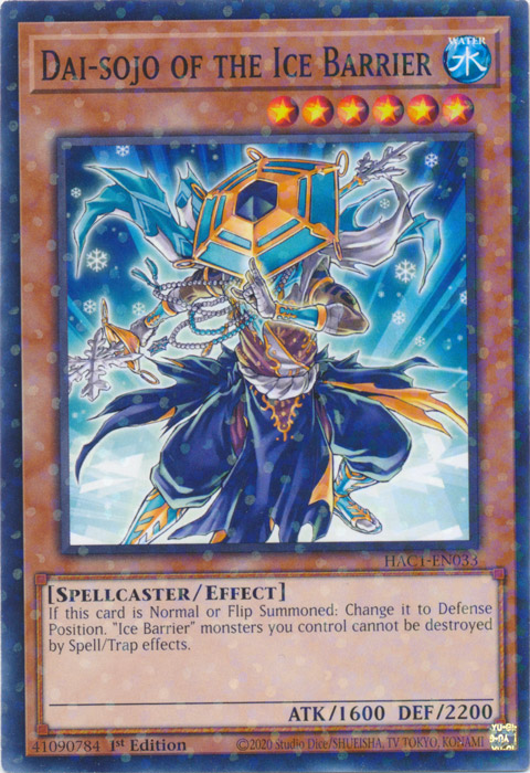 Dai-sojo of the Ice Barrier (Duel Terminal) [HAC1-EN033] Common | Good Games Adelaide SA