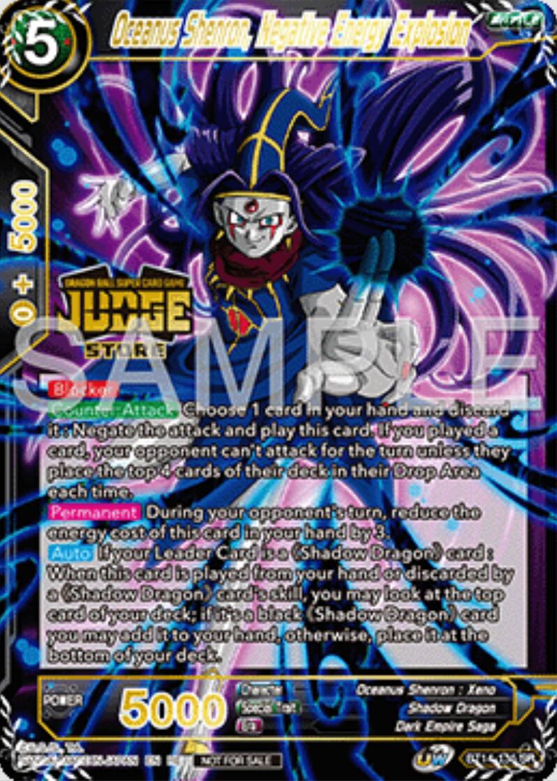 Oceanus Shenron, Negative Energy Explosion (Judge Pack Vol.16) (Store) (BT14-135) [Judge Promotion Cards] | Good Games Adelaide SA