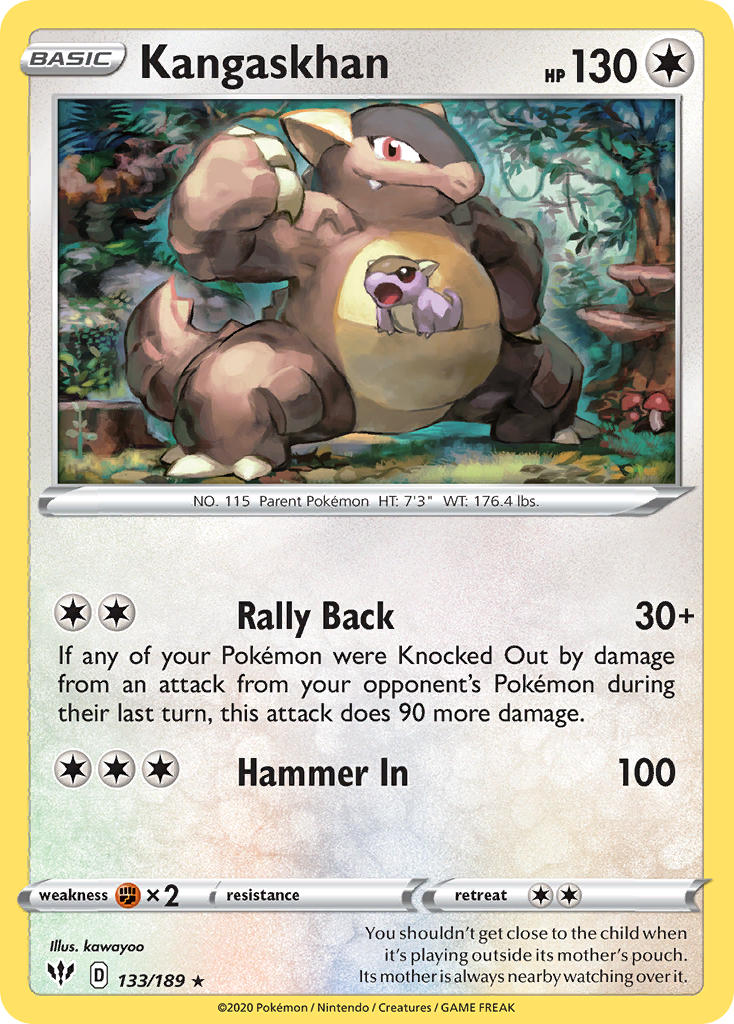 Kangaskhan (133/189) (Theme Deck Exclusive) [Sword & Shield: Darkness Ablaze] | Good Games Adelaide SA