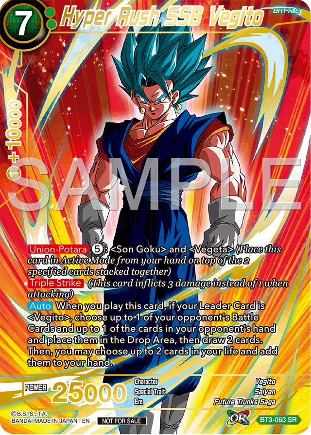 Hyper Rush SSB Vegito (Championship 2024 Finals Pack) (Gold Stamped) (BT3-063) [Tournament Promotion Cards] | Good Games Adelaide SA