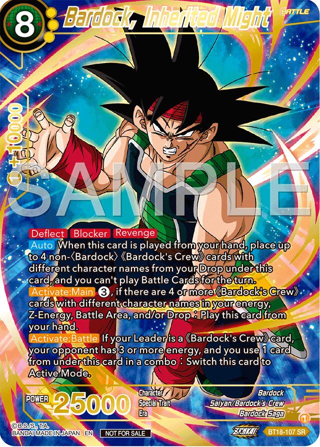 Bardock, Inherited Might (Championship 2024 Finals Pack) (Gold Stamped) (BT18-107) [Tournament Promotion Cards] | Good Games Adelaide SA