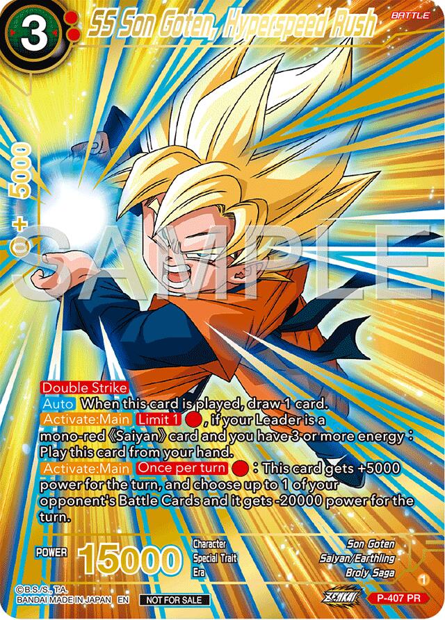 SS Son Goten, Hyperspeed Rush (Championship 2024 Finals Pack) (Gold Stamped) (P-407) [Tournament Promotion Cards] | Good Games Adelaide SA