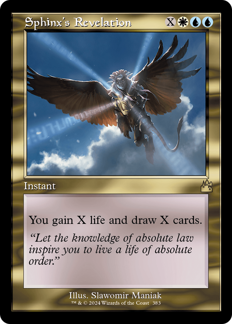 Sphinx's Revelation (Retro Frame) [Ravnica Remastered] | Good Games Adelaide SA