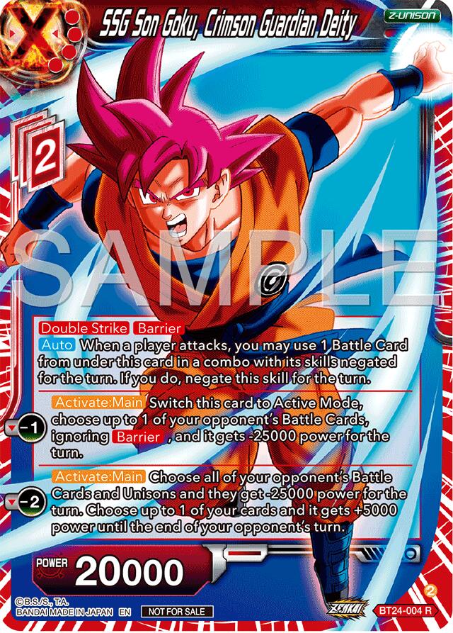 SSG Son Goku, Crimson Guardian Deity (Championship 2024 Finals Zenkai Pack) (BT24-004) [Tournament Promotion Cards] | Good Games Adelaide SA