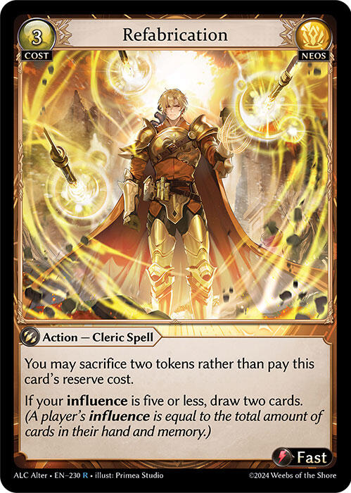 Refabrication (230) [Alchemical Revolution Alter Edition] | Good Games Adelaide SA