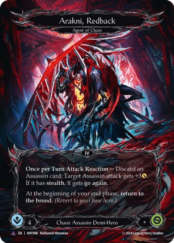 Arakni, Redback [HNT006] (The Hunted)  Cold Foil | Good Games Adelaide SA