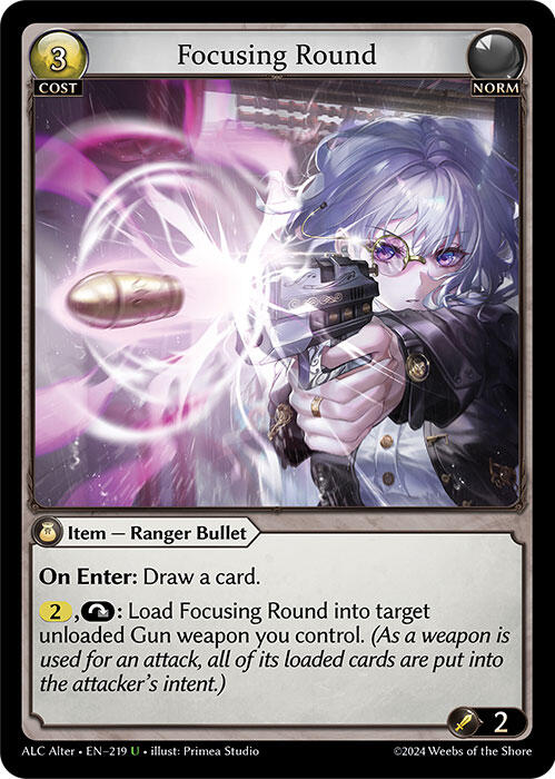 Focusing Round (219) [Alchemical Revolution Alter Edition] | Good Games Adelaide SA
