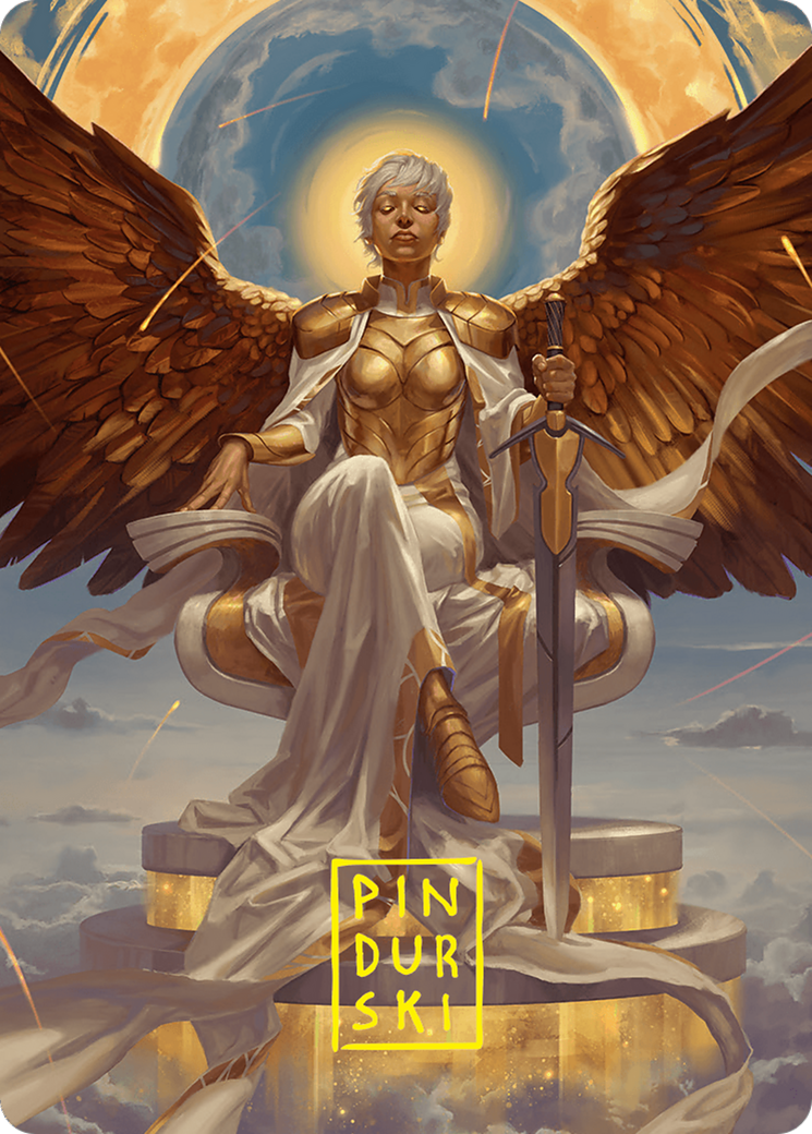 Herald of Eternal Dawn Art Card (27/54) (Gold-Stamped Signature) [Foundations Art Series] | Good Games Adelaide SA