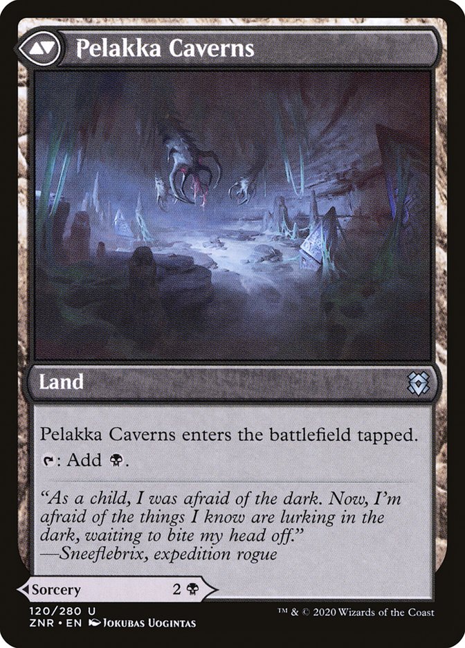 Pelakka Predation // Pelakka Caverns [Zendikar Rising] | Good Games Adelaide SA