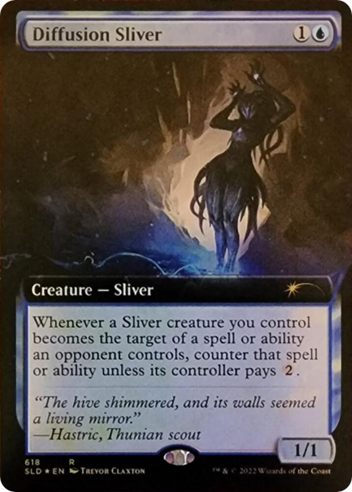Diffusion Sliver Extended Art 618 (Secret Lair Drop Series)  - Foil | Good Games Adelaide SA