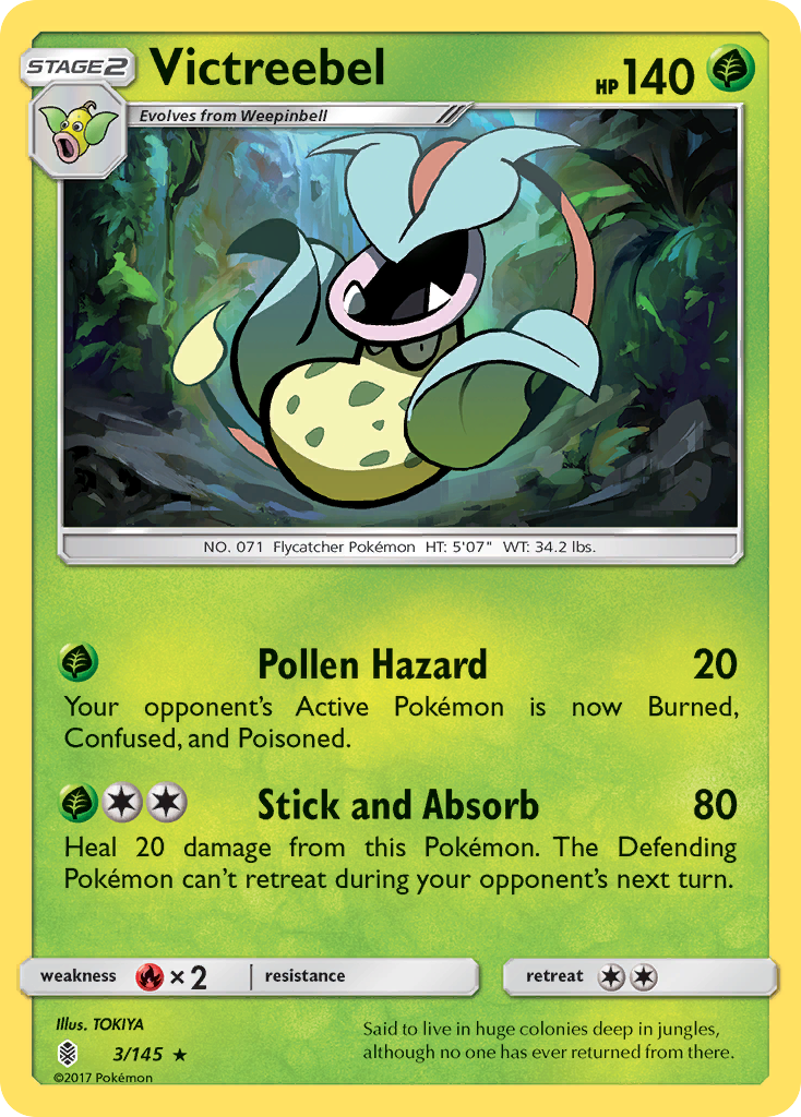 Victreebel (3/145) [Sun & Moon: Guardians Rising] | Good Games Adelaide SA