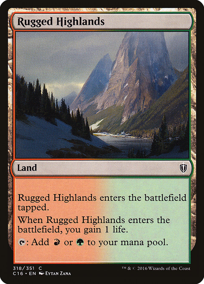 Rugged Highlands [Commander 2016] | Good Games Adelaide SA