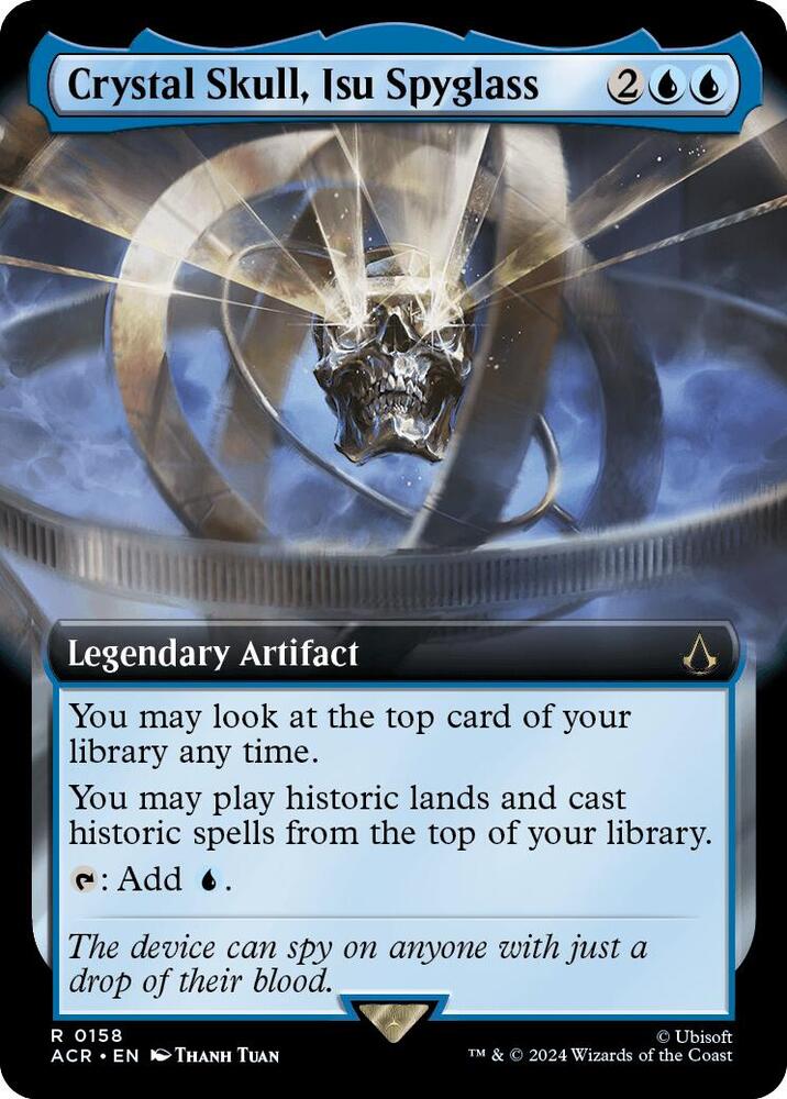 Crystal Skull Isu Spyglass Extended Art 158 (Universes Beyond: Assassin's Creed)  - Foil | Good Games Adelaide SA