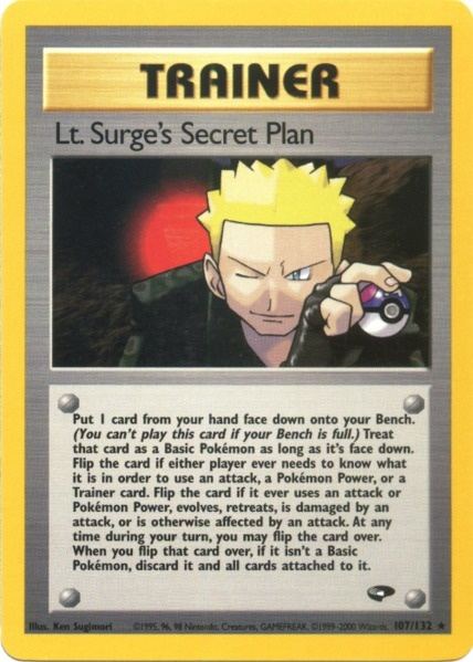 Lt. Surge's Secret Plan (107/132) [Gym Challenge Unlimited] | Good Games Adelaide SA