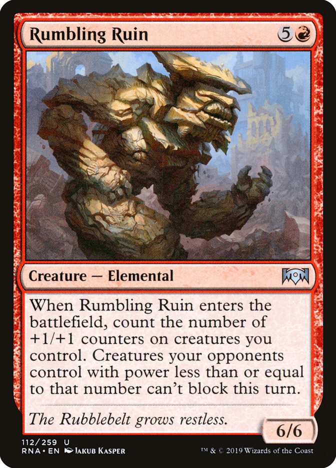 Rumbling Ruin 112 (Ravnica Allegiance)  | Good Games Adelaide SA