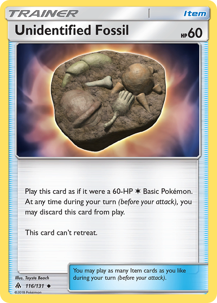 Unidentified Fossil (116/131) [Sun & Moon: Forbidden Light] | Good Games Adelaide SA