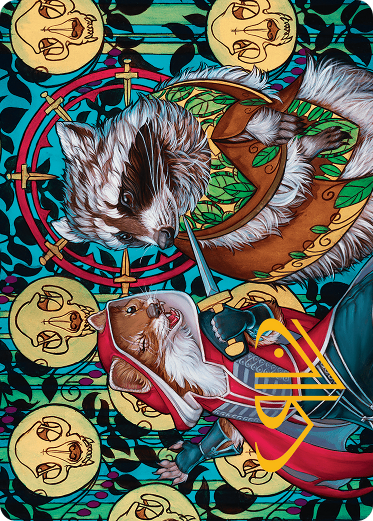 Ruthless Negotiation Art Card (Gold-Stamped Signature) [Bloomburrow Art Series] | Good Games Adelaide SA