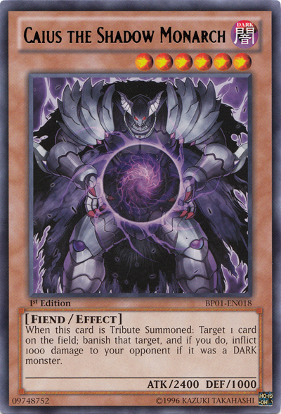 Caius the Shadow Monarch [BP01-EN018] Rare | Good Games Adelaide SA