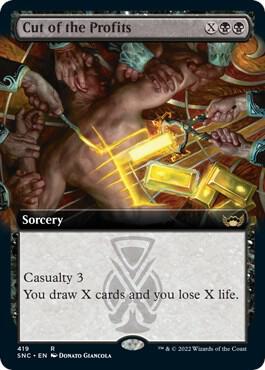 Cut of the Profits Extended Art 419 (Streets of New Capenna)  - Foil | Good Games Adelaide SA