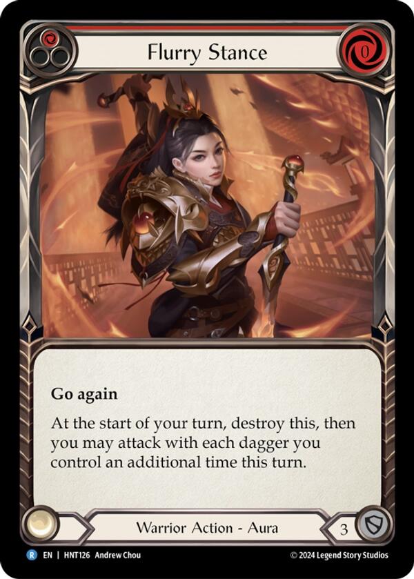 Flurry Stance [HNT126] (The Hunted)  Rainbow Foil | Good Games Adelaide SA