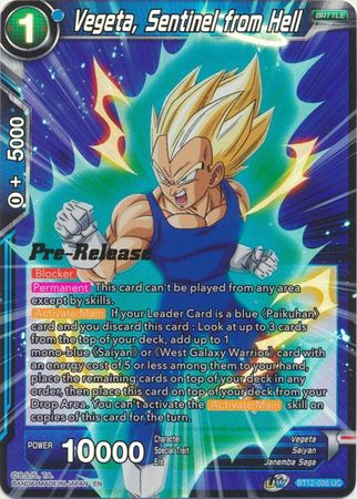 Vegeta, Sentinel from Hell (BT12-035) [Vicious Rejuvenation Prerelease Promos] | Good Games Adelaide SA