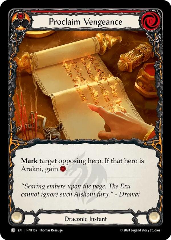 Proclaim Vengeance [HNT165] (The Hunted)  Rainbow Foil | Good Games Adelaide SA