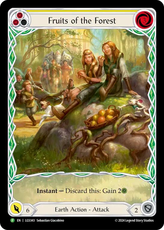 Fruits of the Forest (Yellow) [LGS343] (Promo)  Rainbow Foil | Good Games Adelaide SA