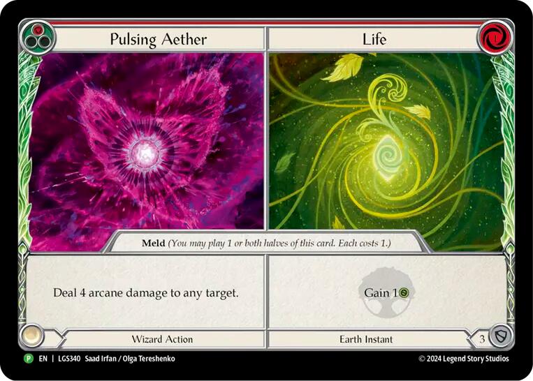 Pulsing Aether // Life [LGS340] (Promo)  Cold Foil | Good Games Adelaide SA
